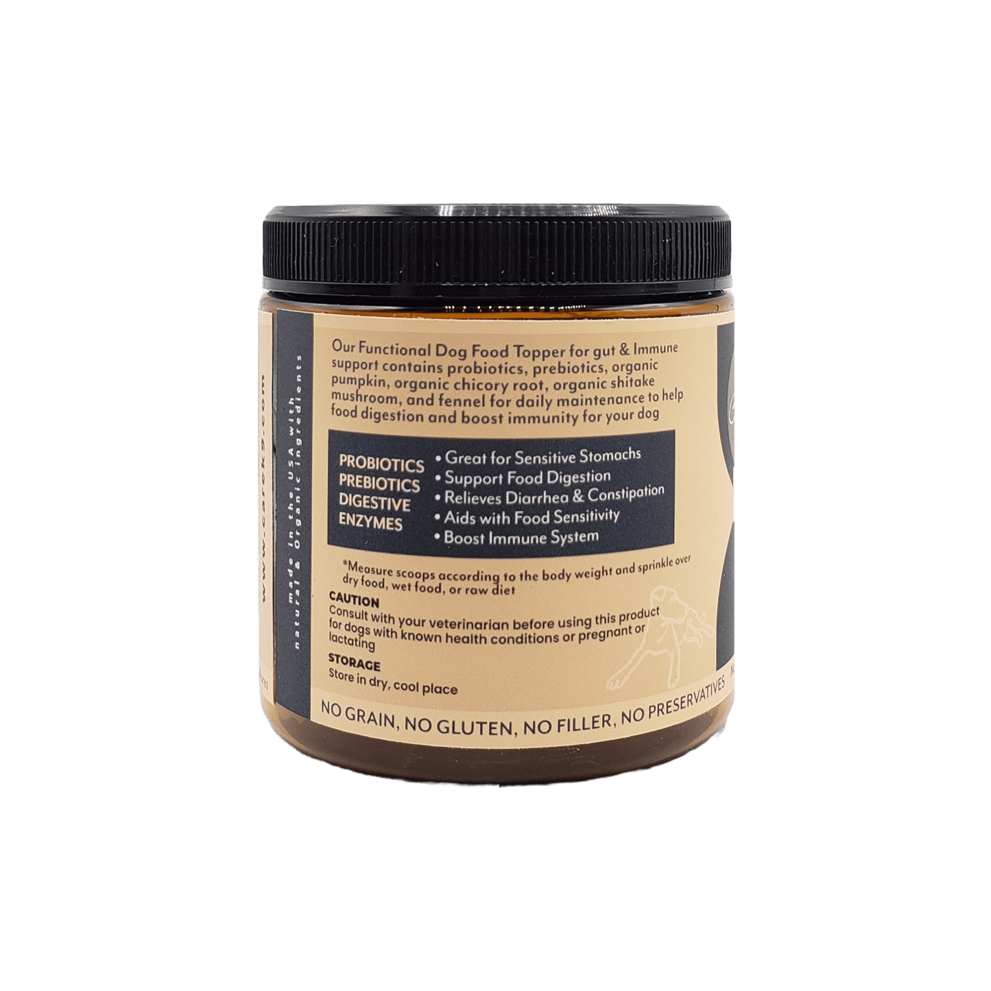 Functional Dog Food Topper Probiotic+ for Digestive Support & Immunity Health